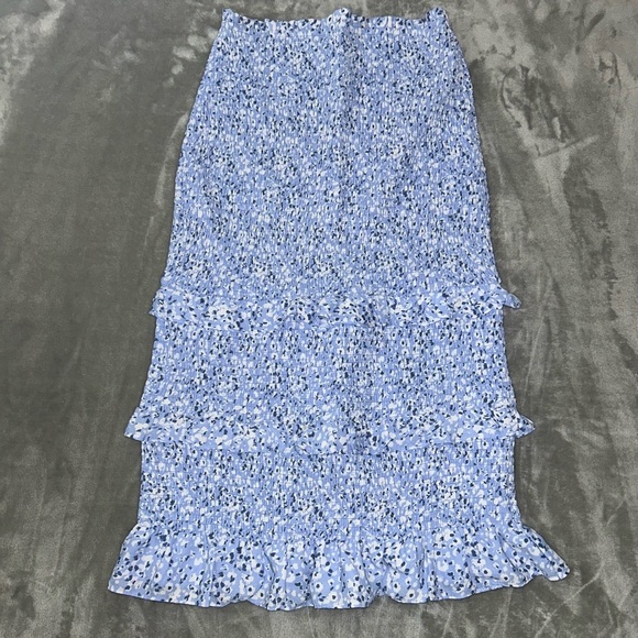 Abercrombie & fitch smocked midi floral skirt - Picture 4 of 9